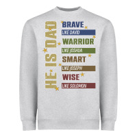 Heather Grey bible verses Heavyweight Sweatshirt - JahusDesignShop