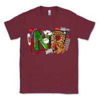 Burgundy christmas nr nurse practitioner nurse Classic Tee - LillyAllenDesigns