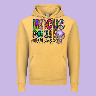 Hocus Pocus Witches Vintage Hoodie Designed By Cowhidedigitalart