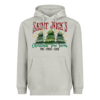 Moon Dust Saint Nick's Christmas Tree Farm Heavyweight Hoodie - MaliasSmallBusiness