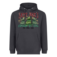 Smoke Saint Nick's Christmas Tree Farm Heavyweight Hoodie - MaliasSmallBusiness