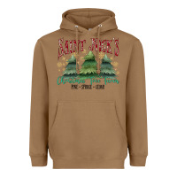 Toasted Coconut Saint Nick's Christmas Tree Farm Heavyweight Hoodie - MaliasSmallBusiness
