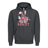 Smoke boujee checkered easter bunny egg trending Zipper Hoodie - MaliasSmallBusiness