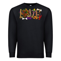 Black Mardi Gras love dog paw Premium Sweatshirt - BundleAndBundleShop