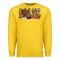 Lemon Mardi Gras love dog paw Premium Sweatshirt - BundleAndBundleShop