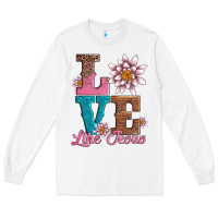 White valentines day love like jesus Long Sleeve Tee - AdoDesignShop