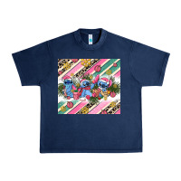 Navy pink stitch  christmas Urban Heavy Tee - AdoDesignShop