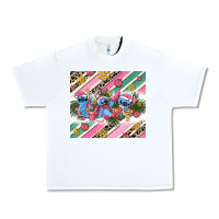 White pink stitch  christmas Urban Heavy Tee - AdoDesignShop