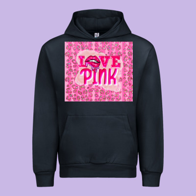 Love Pink Urban Hoodie Designed By Tumblerdesignbyshophia