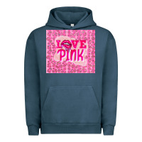 Pigment Midnight Navy love pink Urban Hoodie - TumblerDesignByShophia