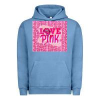 Pigment Pebble Blue love pink Urban Hoodie - TumblerDesignByShophia