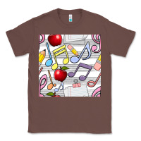 Chestnut music class seamless pattern Classic Tee - BundleAndBundleShop