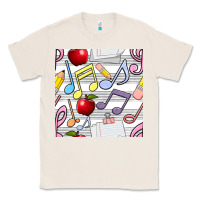 Natural music class seamless pattern Classic Tee - BundleAndBundleShop
