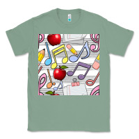 Sage music class seamless pattern Classic Tee - BundleAndBundleShop