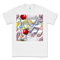 White music class seamless pattern Classic Tee - BundleAndBundleShop