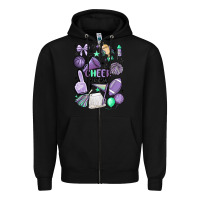 Black cheer mom Zipper Hoodie - MaliasSmallBusiness