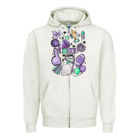 Oatmeal Heather cheer mom Zipper Hoodie - MaliasSmallBusiness