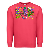 Cardinal Mardi Gras nurse Premium Sweatshirt - BundleAndBundleShop