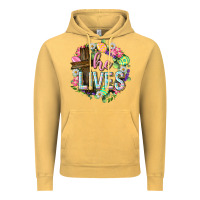 Vintage Mustard He lives Easter with flowers Vintage Hoodie - Neo Western