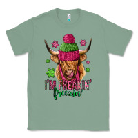 Sage i'm freakin freezin pink christmas long haired cow Classic Tee - Jasminsmagicworld