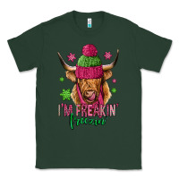 Sports Green i'm freakin freezin pink christmas long haired cow Classic Tee - Jasminsmagicworld
