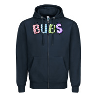 Navy bubs Zipper Hoodie - MaliasSmallBusiness