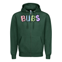 Sports Green bubs Zipper Hoodie - MaliasSmallBusiness