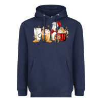 Christmas Milk And Cookie Latte Coffee Cups Heavyweight Hoodie | Teevron