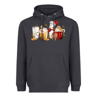 Smoke Christmas Milk and Cookie Latte Coffee Cups Heavyweight Hoodie - MaliasSmallBusiness