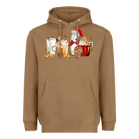 Toasted Coconut Christmas Milk and Cookie Latte Coffee Cups Heavyweight Hoodie - MaliasSmallBusiness