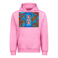 Fuchsia Pink American mom Urban Hoodie - TumblerDesignByShophia