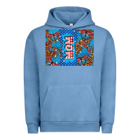 Pigment Pebble Blue American mom Urban Hoodie - TumblerDesignByShophia