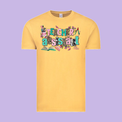 Teacher Assistant Vintage Tee Designed By Adodesignshop