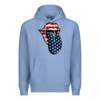 Colony Blue American Toungue for 4th of July Premium Hoodie - Bettercallsaul
