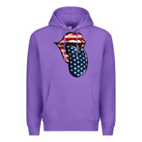 Purple American Toungue for 4th of July Premium Hoodie - Bettercallsaul