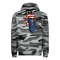 Slate Camo American Toungue for 4th of July Premium Hoodie - Bettercallsaul