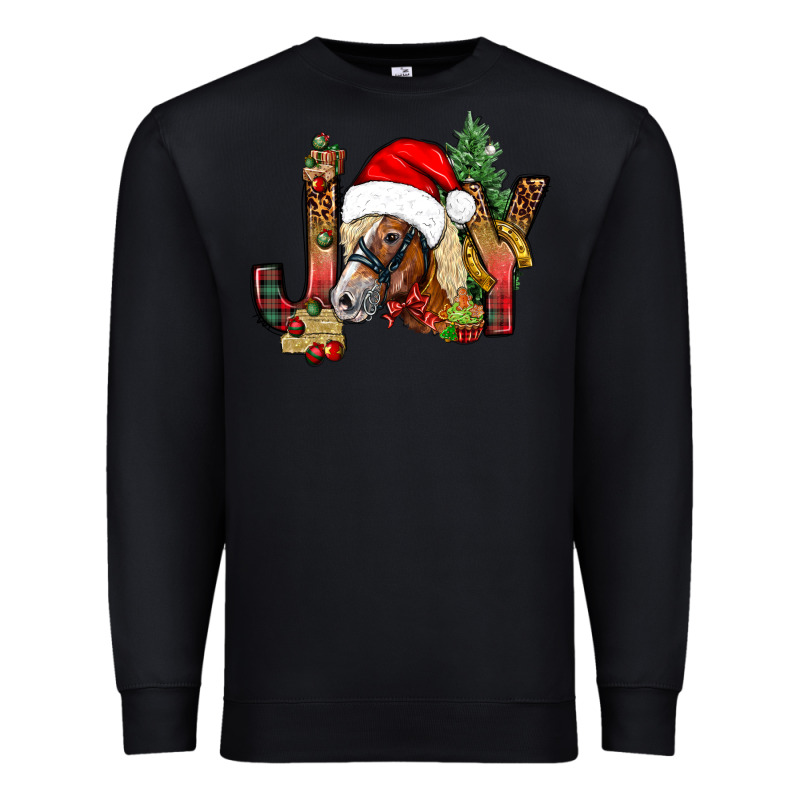 Joy Christmas With Horse Bbs Premium Sweatshirt by BundleAndBundleShop | Teevron