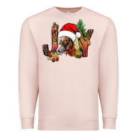 Pale Pink joy christmas with horse bbs Premium Sweatshirt - BundleAndBundleShop