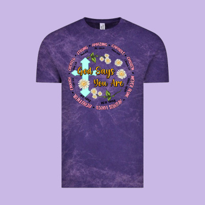 God Says You Are Vintage Tee Designed By Jahusdesignshop