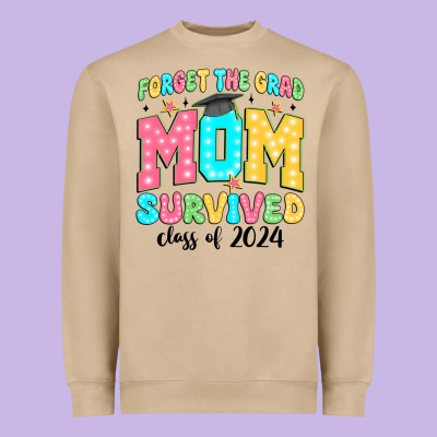 Forget The Grad Mom Survived Class Of 2024 Heavyweight Sweatshirt Designed By Jahusdesignshop