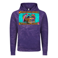 Cloud Purple hippie van floral skinny metal can holder Vintage Hoodie - HRA Design Shop