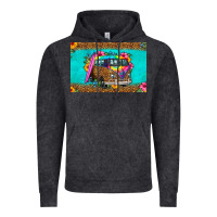 Vintage Black hippie van floral skinny metal can holder Vintage Hoodie - HRA Design Shop