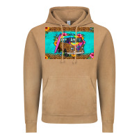 Hippie Van Floral Skinny Metal Can Holder Vintage Hoodie | Teevron
