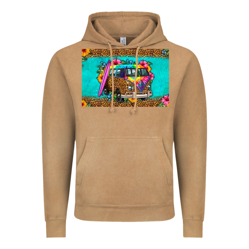 Hippie Van Floral Skinny Metal Can Holder Vintage Hoodie by HRA Design Shop | Teevron