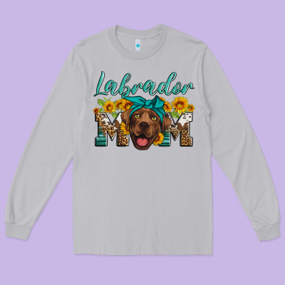 Labrador Mom Long Sleeve Tee Designed By Artiststas