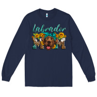 Navy labrador mom Long Sleeve Tee - Artiststas