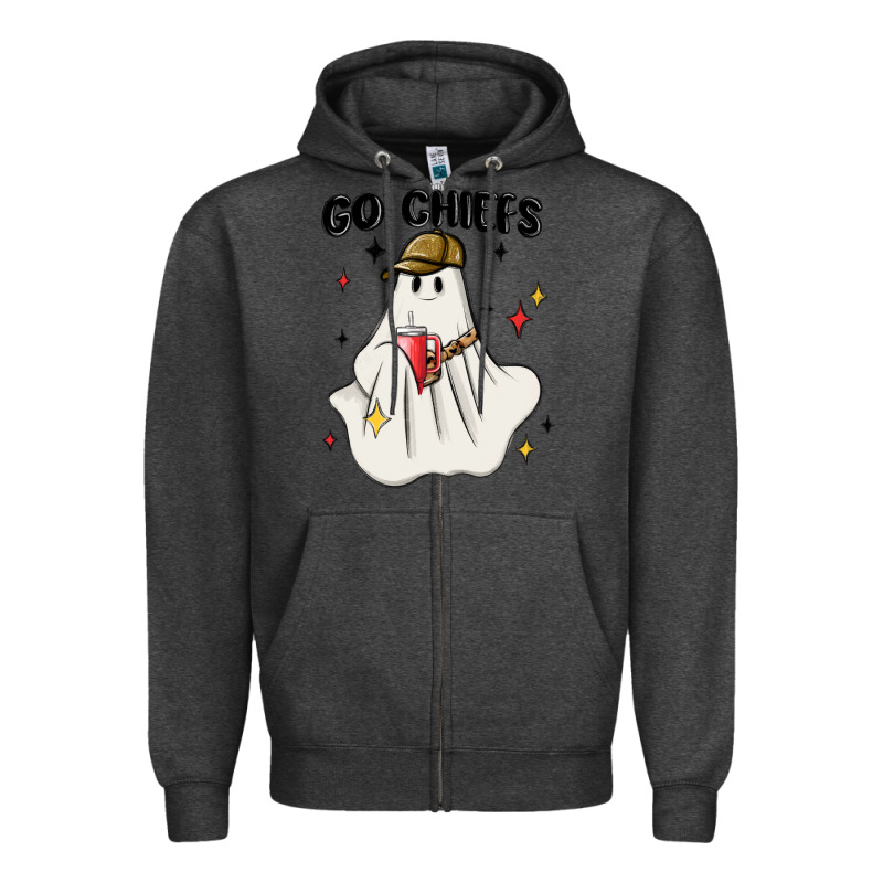 Go Chiefs Boujee Sports Ghost Stanley Zipper Hoodie by MaliasSmallBusiness | Teevron
