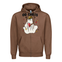 Chestnut go chiefs boujee sports ghost stanley Zipper Hoodie - MaliasSmallBusiness