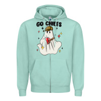 Seafoam go chiefs boujee sports ghost stanley Zipper Hoodie - MaliasSmallBusiness