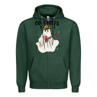 Sports Green go chiefs boujee sports ghost stanley Zipper Hoodie - MaliasSmallBusiness